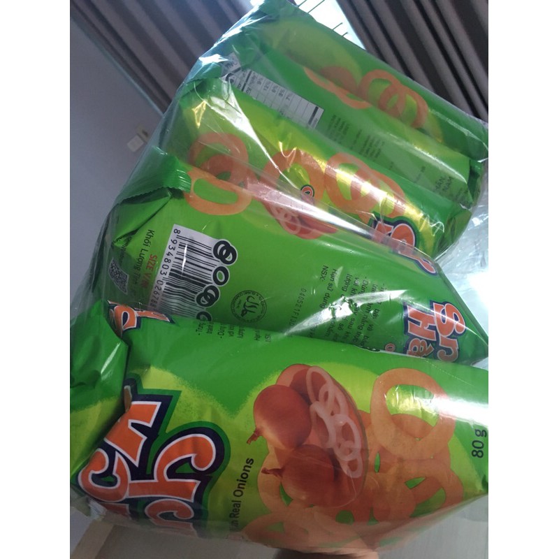 [Mã GROSALE5 giảm 10% đơn 150K] Bim bim Snack Hành 75g Siêu to khổng lồ