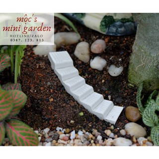 Tiểu cảnh mini_Cầu thang trắng_CA67