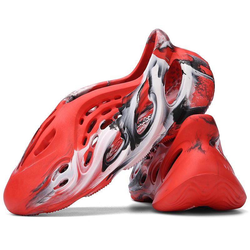 Giày Sandal Đục Lỗ Hoạ Tiết Rằn Ri Thời Trang Đi Biển Dành Cho Cặp Đôi Rkc25