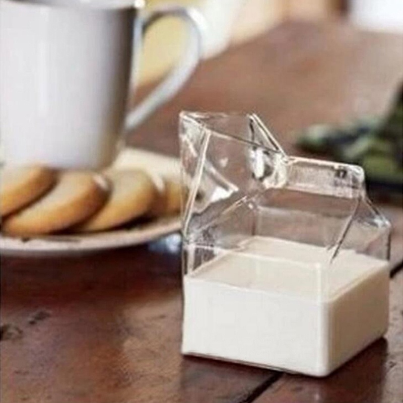 Hộp Thủy Tinh mini Đựng Ly Sữa / Sữa Sáng Tạo