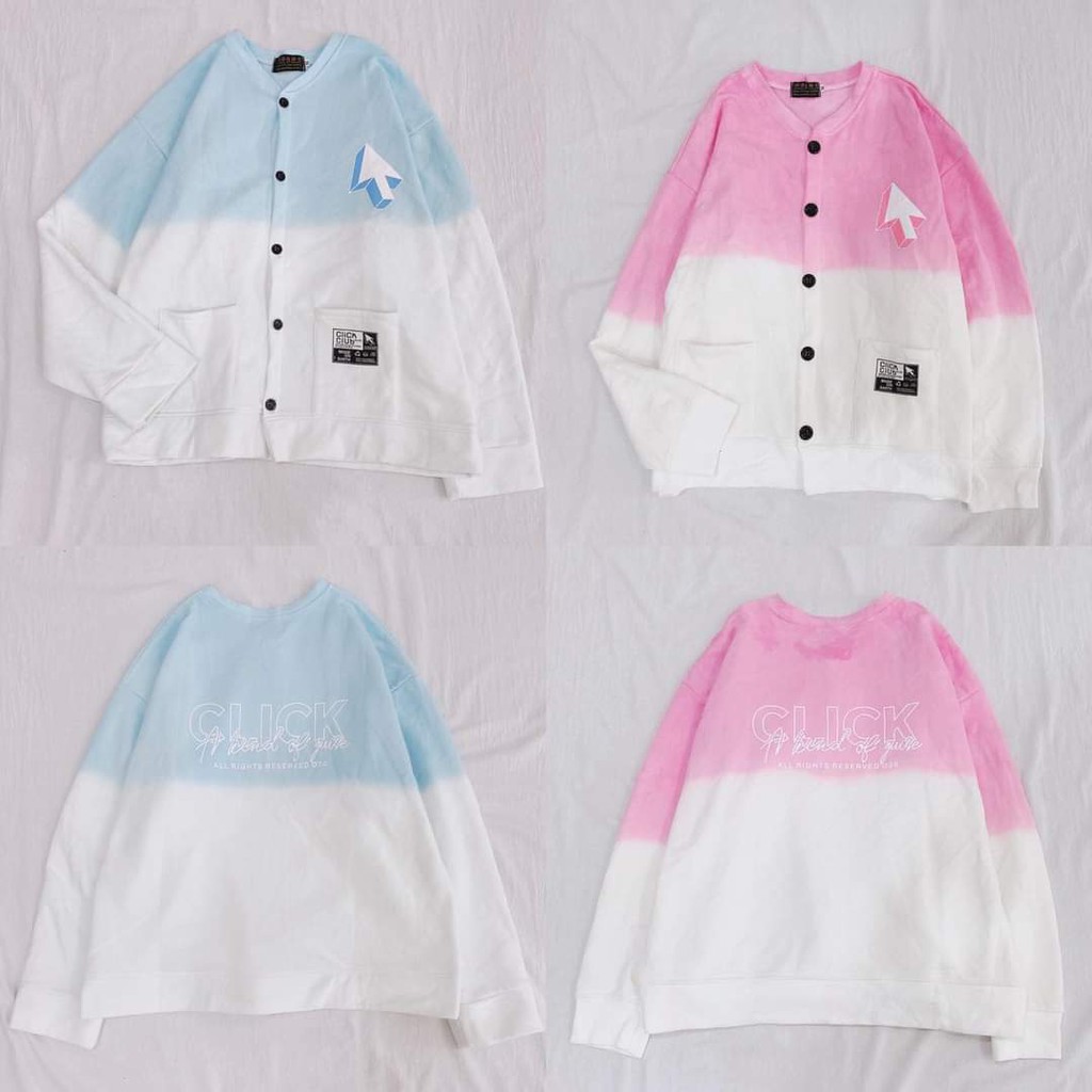 [Mã FATHANG5 giảm 10K đơn 50K]  Áo Cardigan Click tiedye loang màu