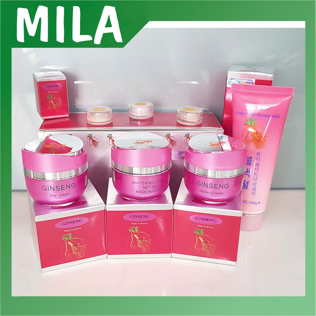 Mỹ phẩm mờ nám Ginseng, Kem nám dưỡng trắng da chiết xuất từ nhân sâm Hàn Quốc, mỹ phẩm, Ginseng.
