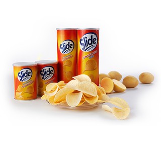 Snack khoai tây Slide vị Tự nhiên/tiêu cay/ tảo biển/ hành/phô mai 160gram"
