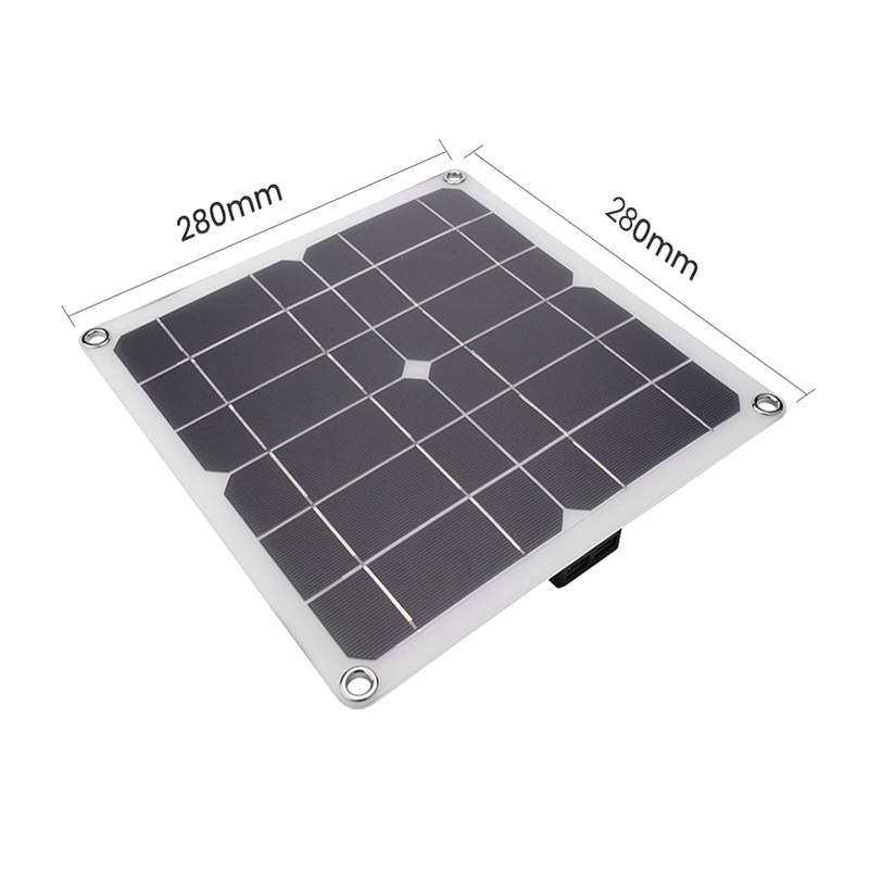 5V 15W Semi-Flexible Monocrystalline Solar Charger Panel Solar Cells for USB Charging Waterproof