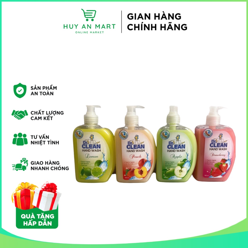 Nước Rửa Tay Dr.clean 500Ml Hương Hoa Quả