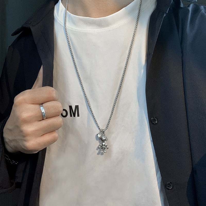 Flgo Set 2 Dây Chuyền Mặt Hình Người Không Gian Phù Hợp Cho Cặp Đôi