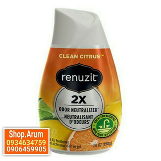 Sáp thơm phòng Renuzit Clean Citrus - Mỹ - 198g
