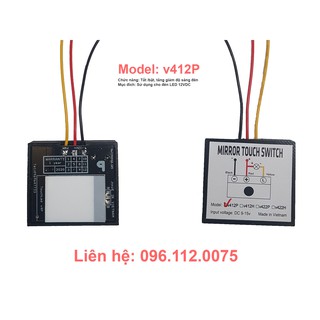 Công tắc cảm ứng gương phòng tắm v512P DIMMER - Mirror touch switch