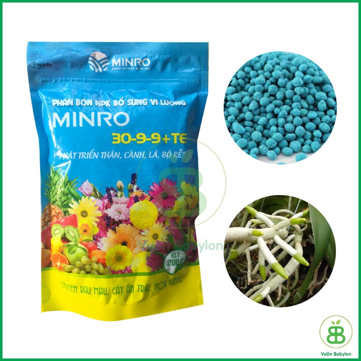 PHÂN BÓN HỖN HỢP NPK MINRO 30-9-9 LOẠI 1KG