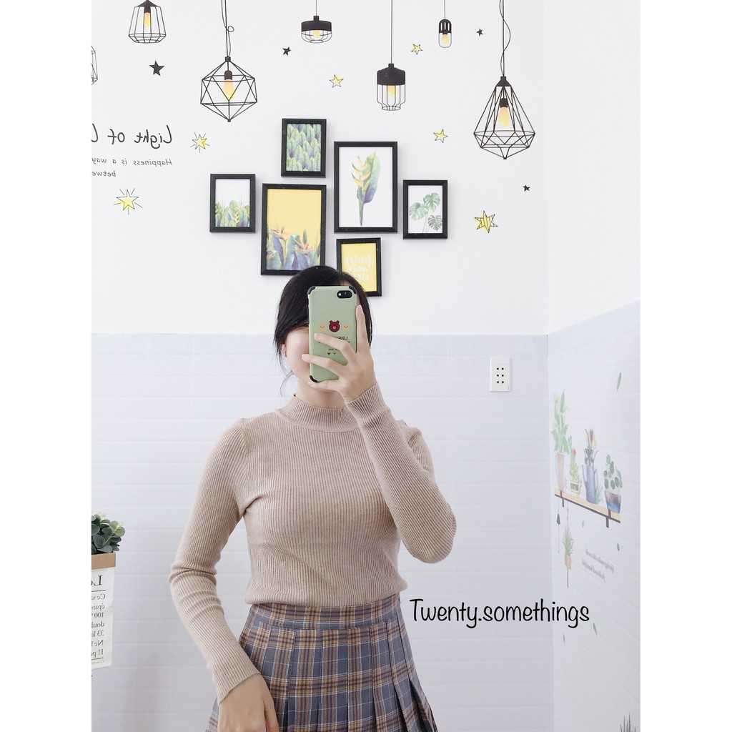 ÁO LEN TĂM CỔ 3 PHÂN (ảnh thật/video/sẵn) | BigBuy360 - bigbuy360.vn