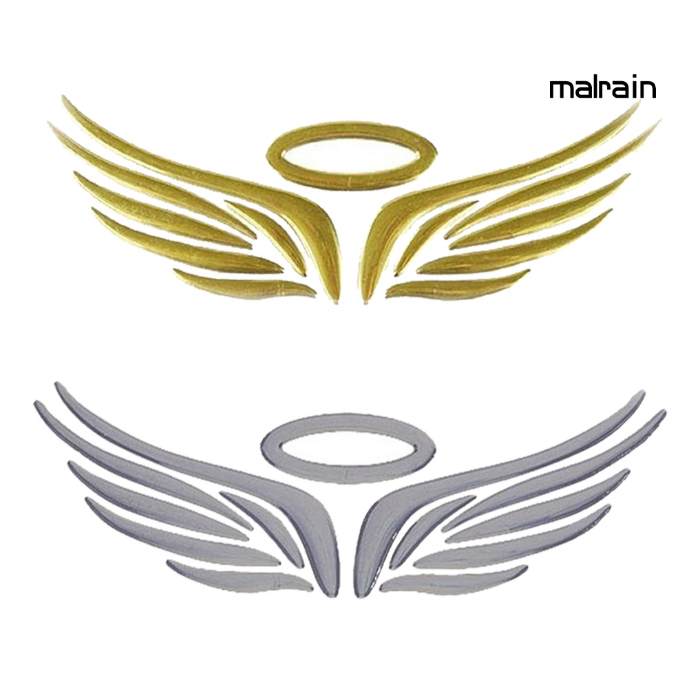 Miếng Dán Trang Trí Xe Hơi Hình Đôi Cánh Thiên Thần 3D Độc Đáo