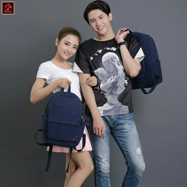 Balo nam nữ thể thao thời trang laptop đi học, làm việc vải Canvas GLADO,PRAZA