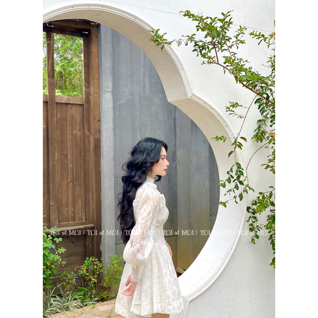 VÁY TRẮNG TƠ HOA CHERINE_TOI et MOI