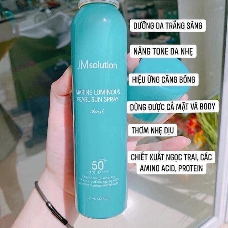 [Siêu hot] Xịt chống nắng toàn thân JM Solution Sun Spray 180ml