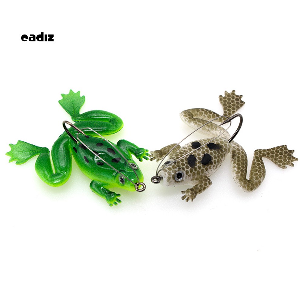 Set 3 Mồi Giả Nhử Cá Hình Ếch 6cm Bằng Nhựa Sống Động