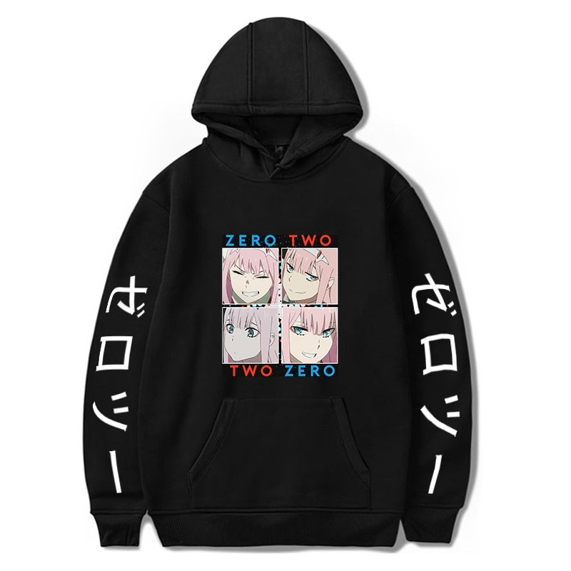 Bán Chạy Áo Hoodie Chui Đầu Cỡ Lớn In Hình Zero Two Darling In The Franxx Waifu Punk Làm Quà Tặng Sinh Nhật Cho Nam