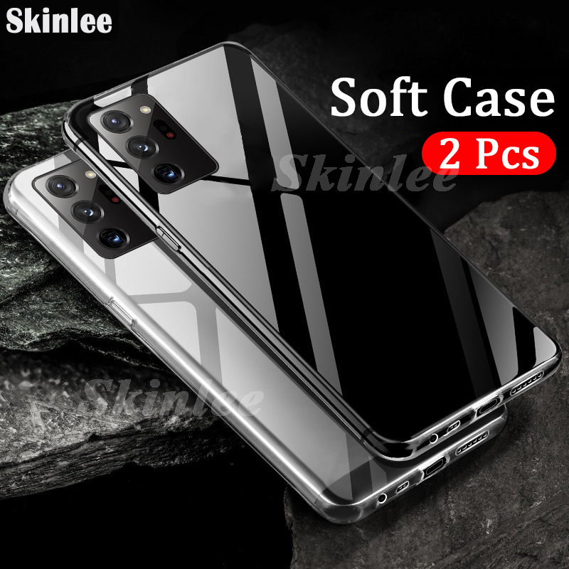 2 Pieces for Galaxy Note 20 Ultra Soft Case Transparent Anti-oxidation Clear Casing for Samsung Note 20 Ultra Silicone TPU Cover Housing