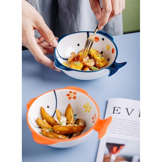 Bát sứ ăn cơm hình cá siêu đáng yêu VANTIS