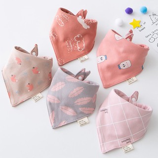  Bộ 5 yếm ăn cotton mềm mại hình tam giác dành cho em bé 