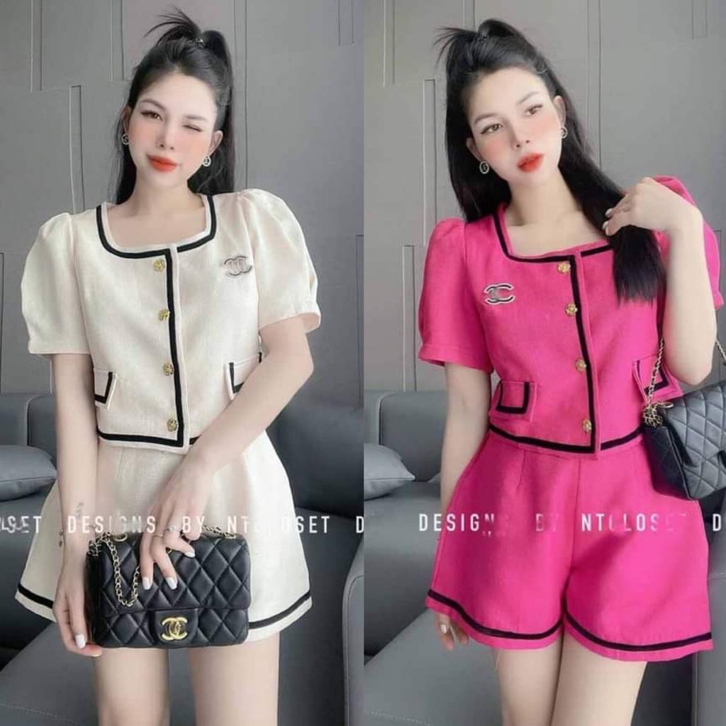Bộ Áo croptop thư sinh với các màu nổi bật xinh xắn 🦋 Set Áo croptop sang chảnh 🦋