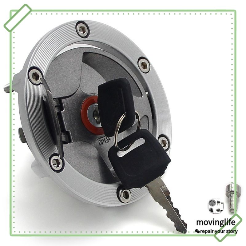 Bộ Ổ Khóa Bình Nhiên Liệu + Chìa Khóa Dành Cho Xe Mô Tô kawasaki ninja 250ninja300z250z250sl gpx demon gr200