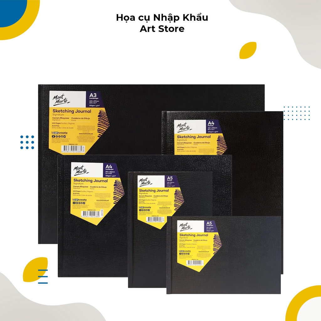 SỔ VẼ SKETCHING JOURNAL MONT MARTE