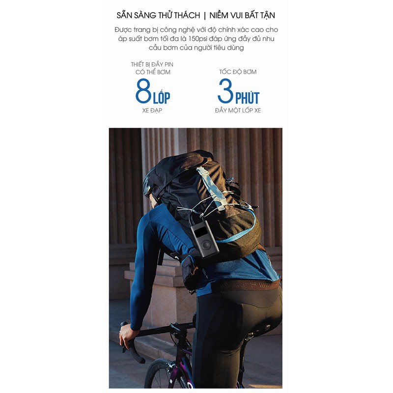 [ Bản Q tế, Chính hãng] Máy Bơm Đa Năng Xiaomi Mi Portable Air Pump - Chính hãng phân phối | BigBuy360 - bigbuy360.vn