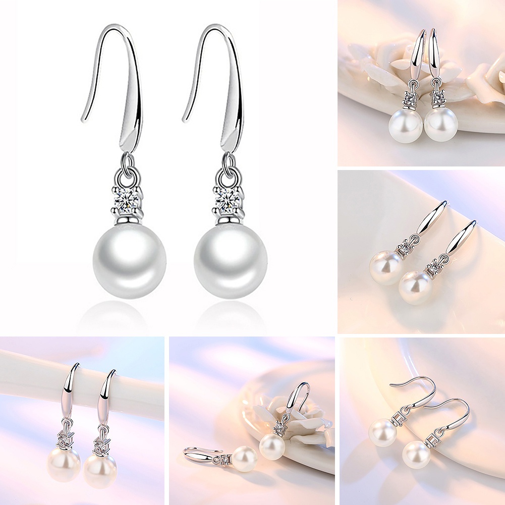 Đôi Bông Tai Ngọc Trai Kiểu Dáng Thời Trang Cho Nữ