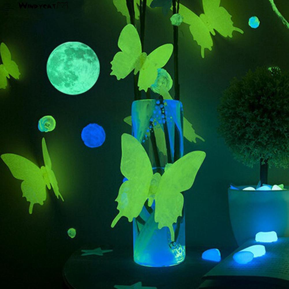 Bộ 12 hình dán hình bướm trang trí xinh xắn | BigBuy360 - bigbuy360.vn