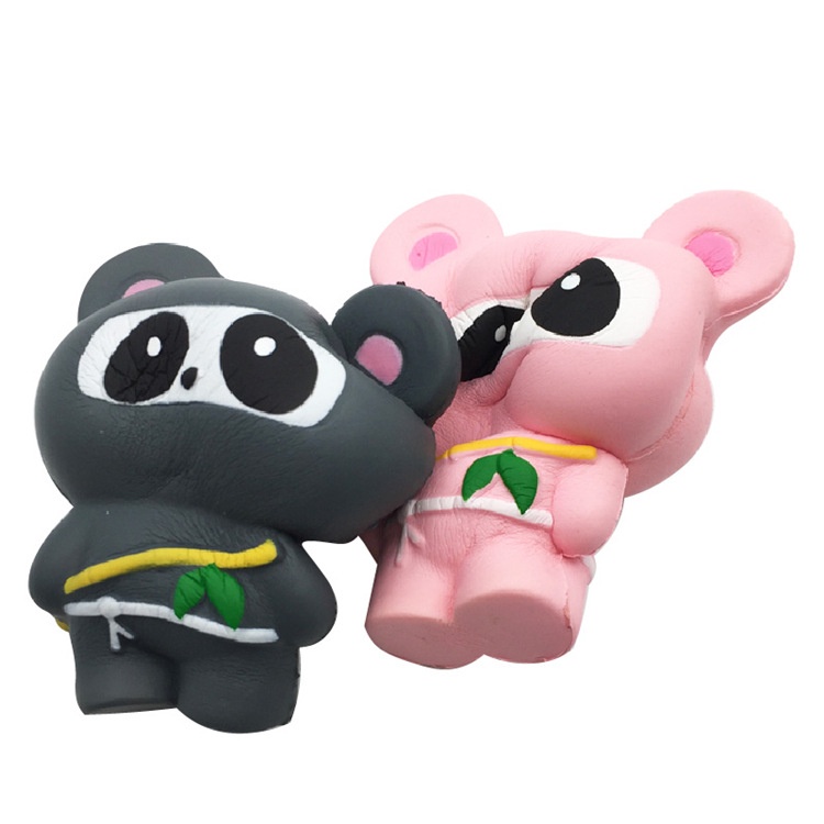 Squishy Lớn JUMBO Hình gấu trúc ninja Đồ Chơi Xốp Giảm Stress Hình mềm mịn dễ Thương đàn hồi Cho Bé