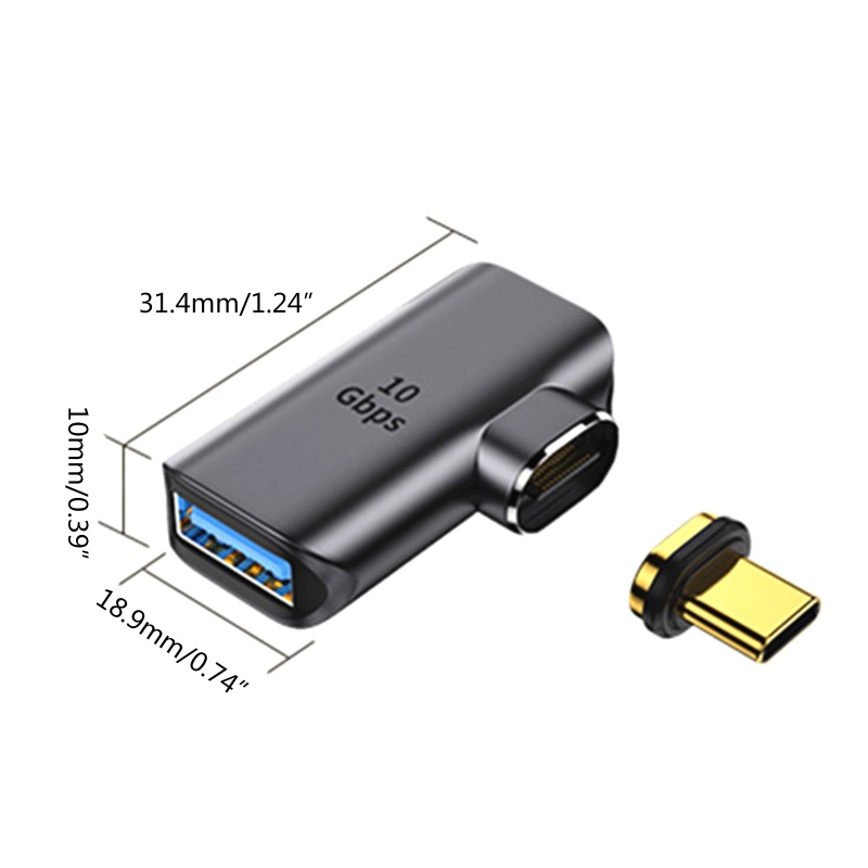 Đầu Chuyển Đổi USB C 10Gbps Đầu Đực Sang Đầu Cái Tiện Dụng