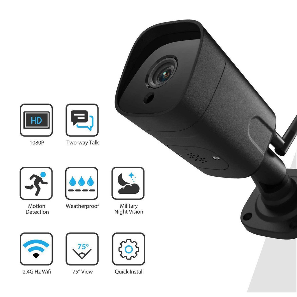 [ICSee] Camera ngoài trời không dây 5MP 2MP chống nước chuẩn H.265 báo động phát hiện con người, đàm thoại 2 chiều ONVIF