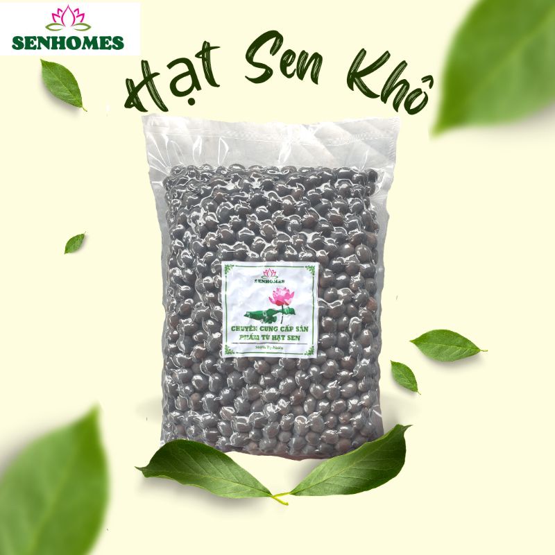 1,5kg HẠT SEN KHÔ CÒN VỎ- RANG- NẤU NƯỚC 1500GR