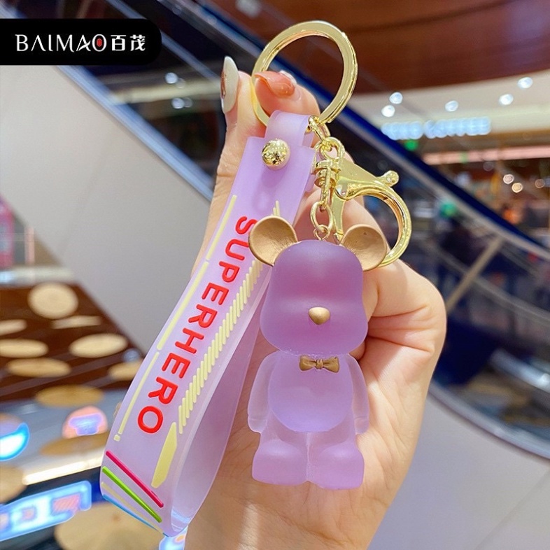 Móc Khóa Gấu BEARRICK Hàn Quốc Hoạt Hình Dễ Thương Đủ Màu Sắc Hot Trend