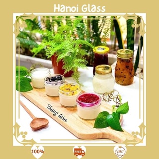 Hũ thuỷ tinh nắp nhôm 200ml 🐙 RẺ VÔ ĐỊCH 🐙 làm sữa chua bánh flan mứt siro chịu nhiệt dễ vệ sinh