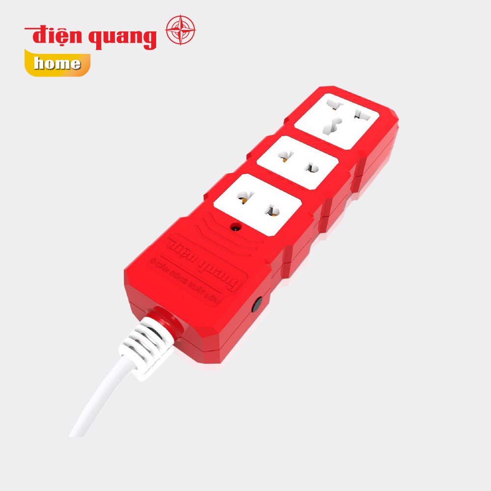 Ổ cắm Công suất lớn Điện Quang( 3 lỗ, dây dài 2m /5m)