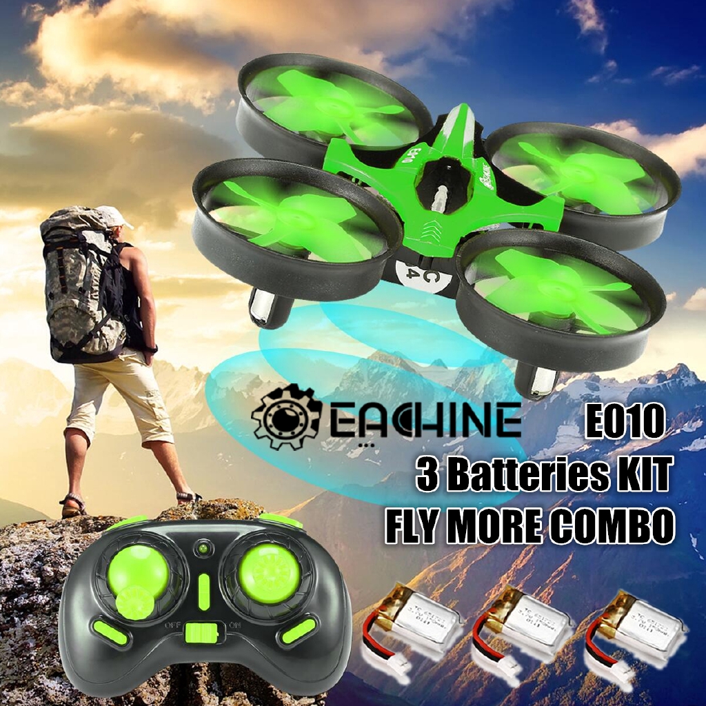 Máy bay Drone 4 cánh điều khiển từ xa Eachine E010 Mini 2.4G RTF 4CH 6 trục có chế độ không đầu