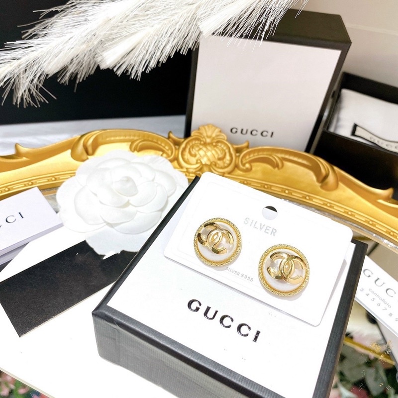 Khuyên tai / bông tai chữ X hạt ngọc xinh xắn 🍓