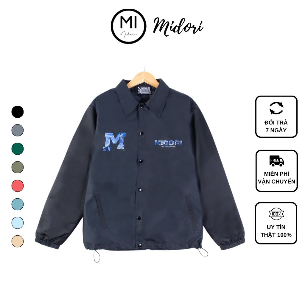 Áo khoác dù form rộng nam nữ đi học chống nắng đẹp bomber hoodie sweater local brand Mi Midori