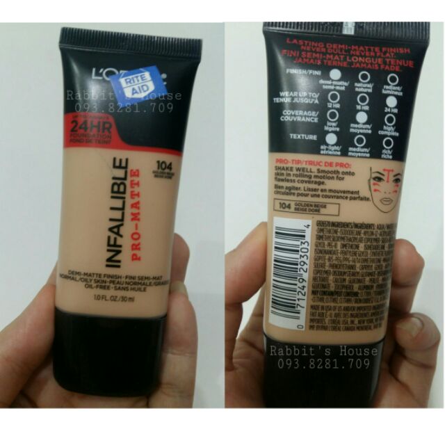 [Auth chuẩn Mỹ] Kem nền kiềm dầu 24 giờ Infallible foundation | BigBuy360 - bigbuy360.vn
