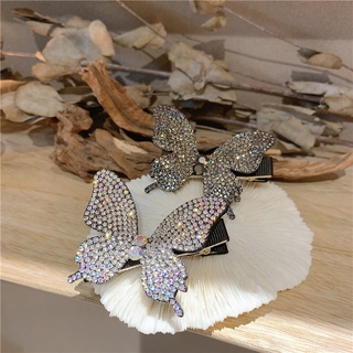 Korean Style Butterfly Rhinestone Headwear Hair Clip Sets For Women Fashion Hairpins Hair Accessories Headdress Girl Clip