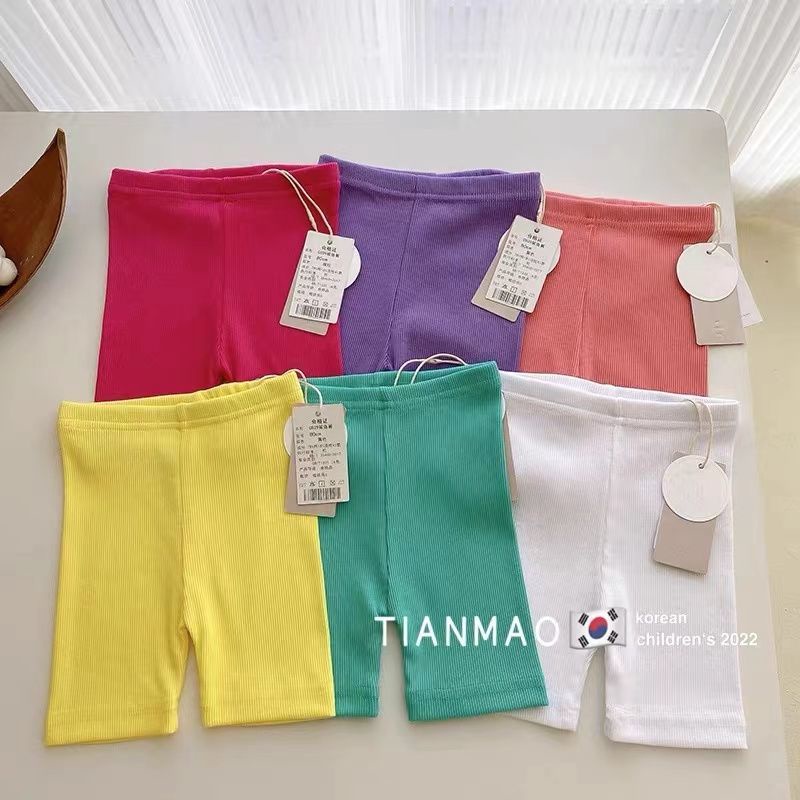 [Babycat Hàng Có Sẵn Bán Chạy Quần Đùi Ôm Dáng Phong Cách Nhật Hàn Nhật Bản Màu Sắc Kẹo Ngọt Thời Trang Mùa Hè Dành Cho Bé Trai Và Bé Gái