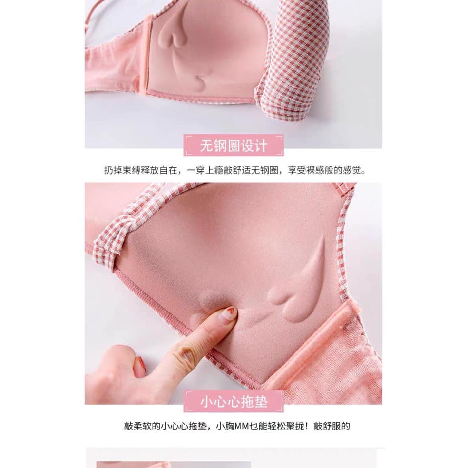 Áo lót su kẻ không gọng thời trang