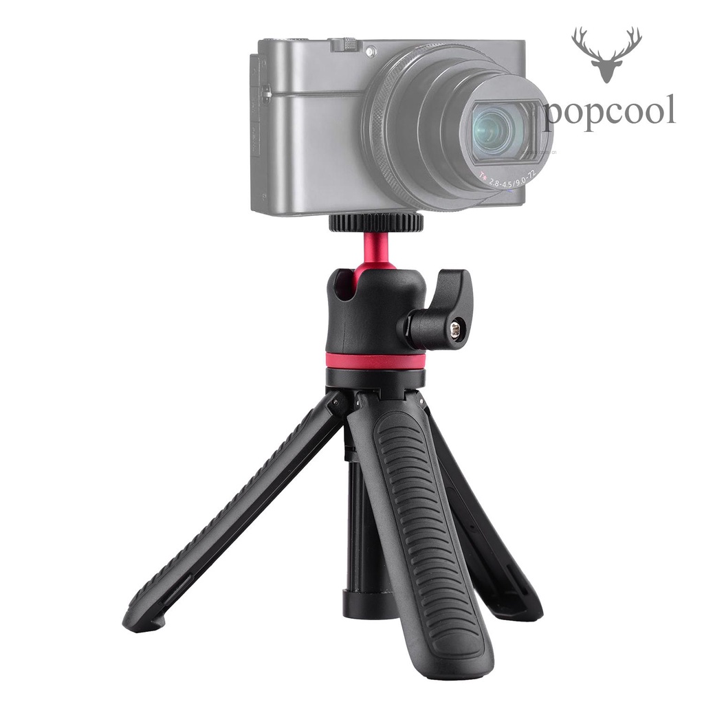 Giá Đỡ Ba Chân Mini Cầm Tay Đầu Tròn 1 / 4 Inch Có Thể Kéo Dài Và Kéo Dài Kèm Ốc Vít Dùng Để Quay Vlogging / Phát Trực Tuyến | BigBuy360 - bigbuy360.vn