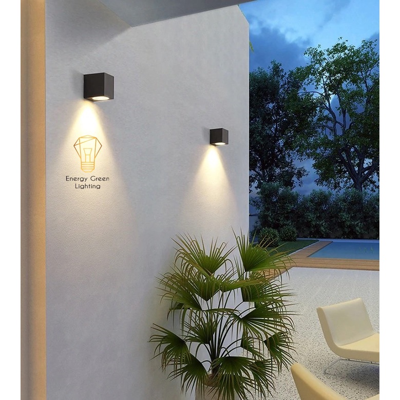 Đèn Gắn Tường Trang Trí Energy Green Lighting Decor Ngoài Trời ,Trong Nhà DT-1877 Tròn, DT-1840 Vuông - Led Siêu Sáng
