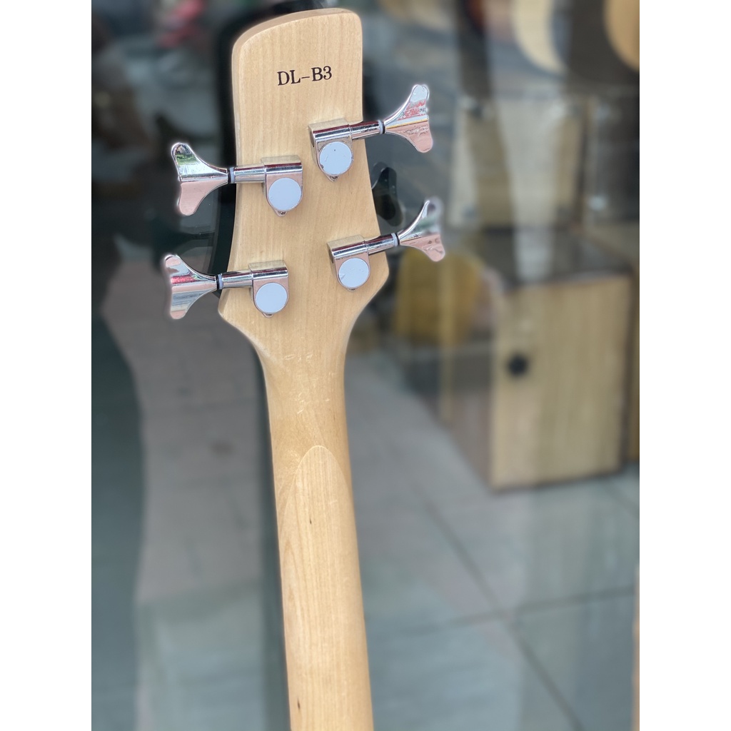 Guitar bass điện Dallas DL-B3 màu đỏ, đen