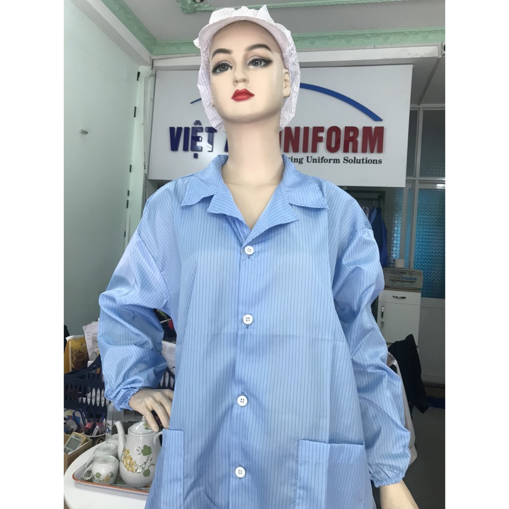 Áo Blouse Phòng sạch chống tĩnh điện tay dài - Công ty TNHH SX - TM May Việt An