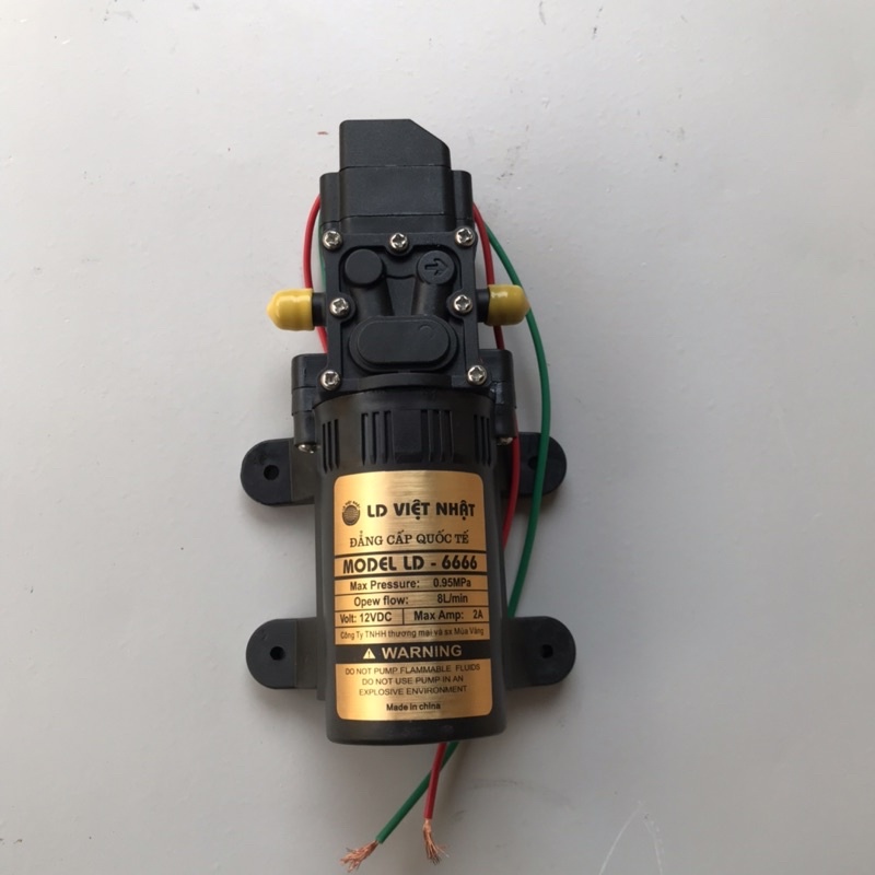 Máy bơm tăng áp mini 12V- Bơm phun sương động cơ 775 siêu khoẻ