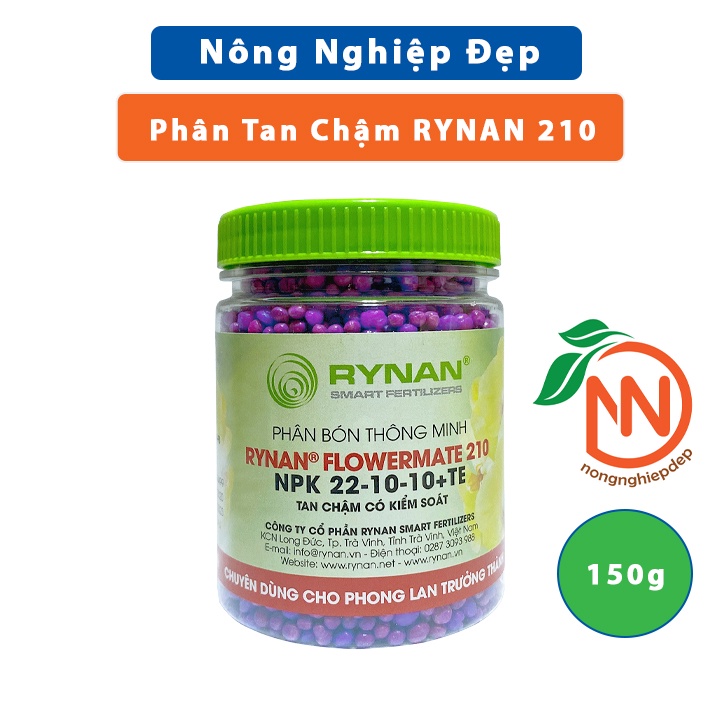 RYNAN 210 - NPK 22-10-10+TE 150g - Phân Tan Chậm Thông Minh Có Kiểm Soát