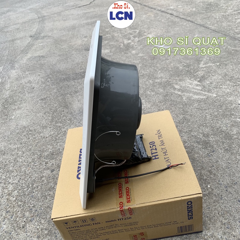 Quạt Hút Trần Senko HT250 (40W) FREESHIP Quạt Hút Âm Trần Hút 1 chiều